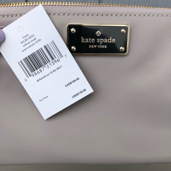 Kate Spade “leoni” nylon double zip wristlet - Picture 8 of 8